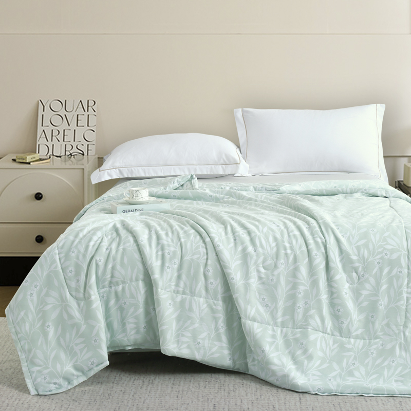 洁丽雅花间绮梦柔肤被200*230CM（单位：床） 麦饭石 200*230